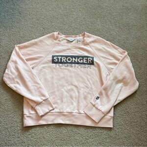 Peloton Stronger Together Women's Pink Sweatshirt Size S